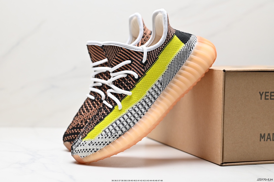 140 真爆Adidas 椰子350 yeezy 350 V2  Kanye West x adidas Yeezy Boost 350 V2 爆米花中底休闲运动慢跑鞋  LR7303