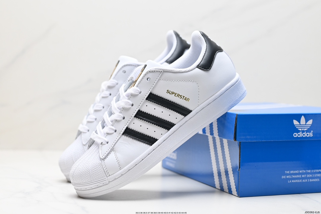 120 阿迪达斯Adidas三叶草 Originals Superstar”Sail/Green/Lace“贝壳头板鞋 GW4441