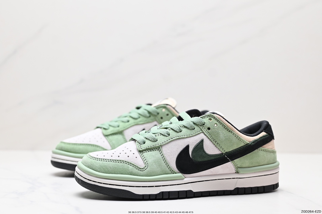 290 fragment design x Travis Scott x Nike Air Jordan 1 Low OG SP”Black/Green Toe“AJ1乔丹一代篮球鞋 DZ2794-768