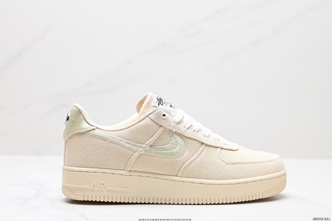 200 Stussy x NK Air Force 1 ‘07 ”White Cool“ 斯图西联名空军一号低帮休闲板鞋 CZ9084-200