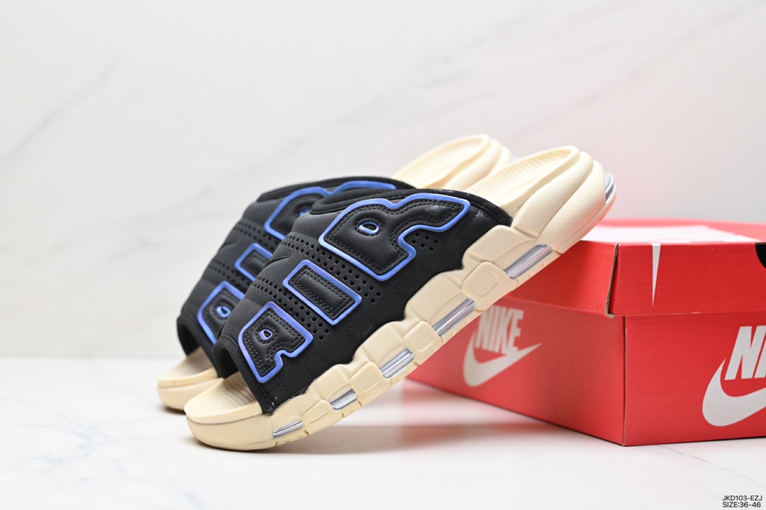 160 NIKE AIR MORE Uptempo Slide皮蓬拖鞋 FN3437-161