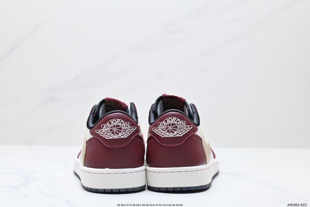 190 耐克Nike Air Jordan 1 Low SE"Chinese New Year"AJ1乔丹一代低帮篮球鞋“龙年白酒红金黄”FJ5735-100