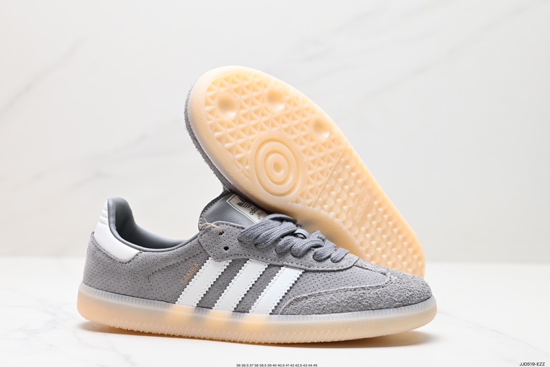 130 阿迪达斯Adidas Originals Samba Vegan桑巴德训鞋灰色 HP7905