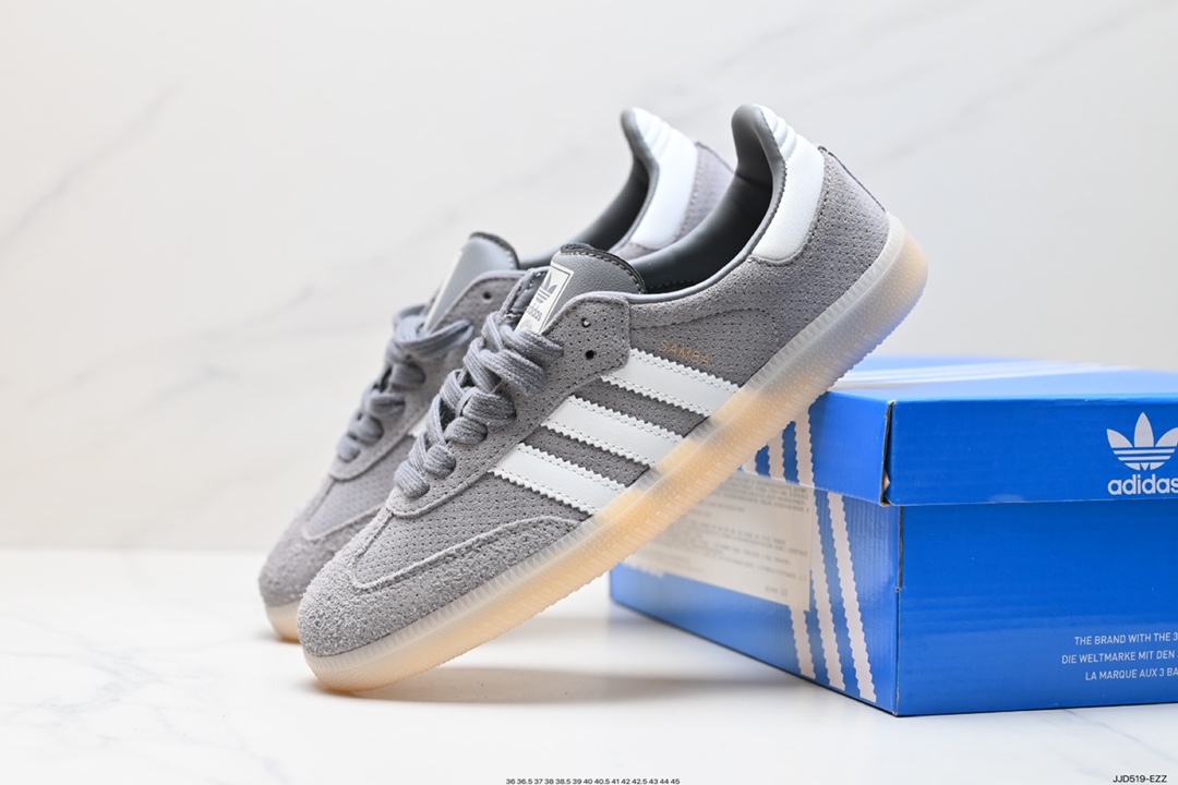 130 阿迪达斯Adidas Originals Samba Vegan桑巴德训鞋灰色 HP7905