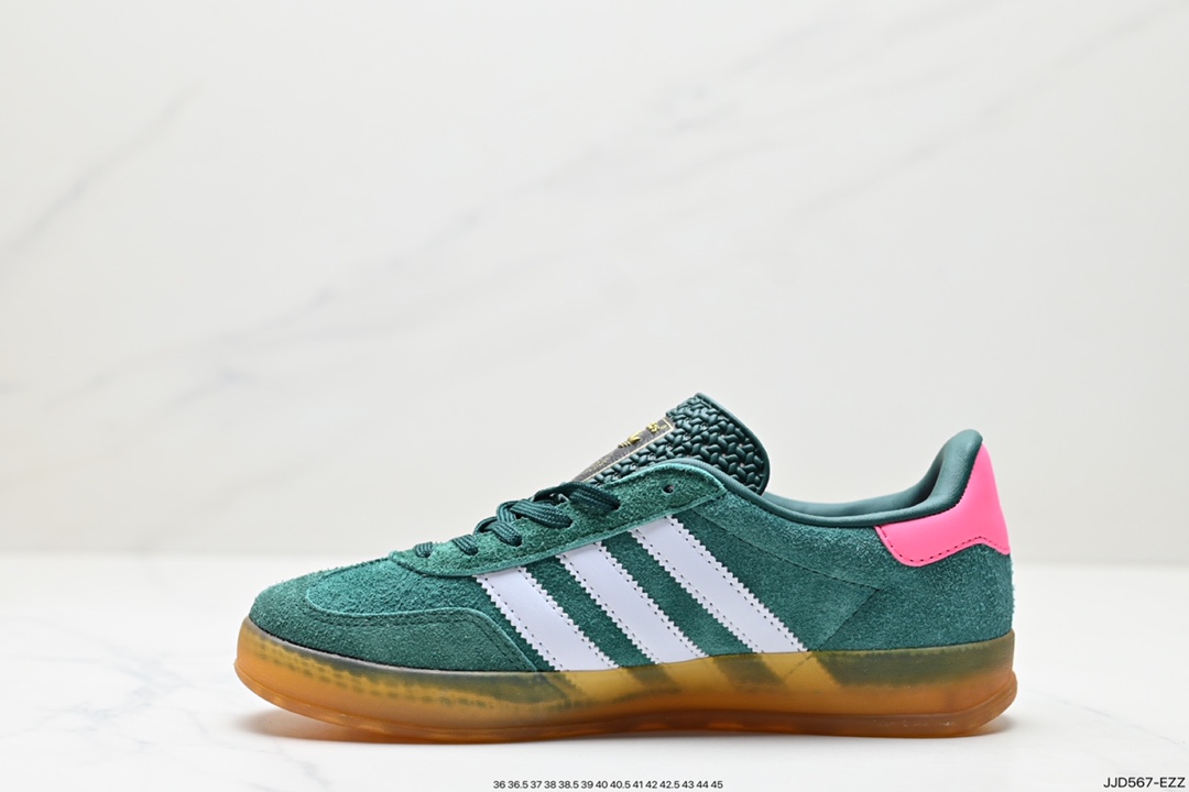 130 阿迪达斯Adidas originals Gazelle Indoor ”浅紫白“ 这款阿迪达斯运动鞋 IG5929