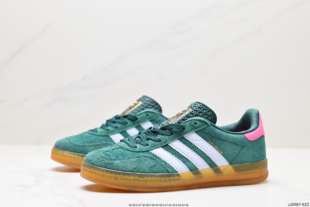 130 阿迪达斯Adidas originals Gazelle Indoor ”浅紫白“ 这款阿迪达斯运动鞋 IG5929