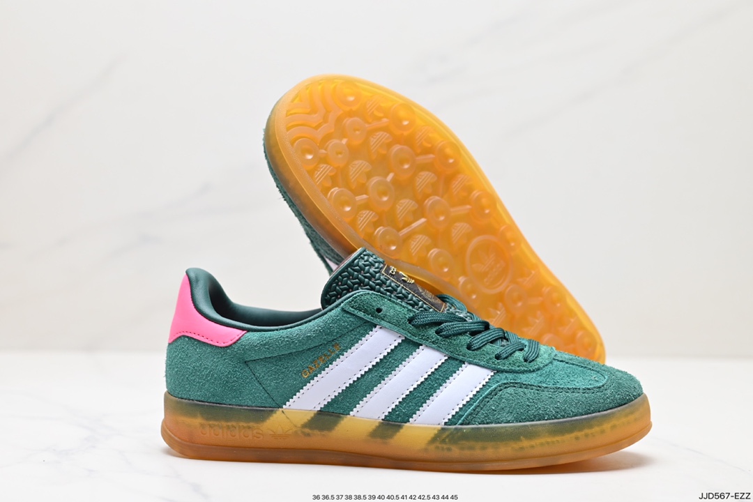 130 阿迪达斯Adidas originals Gazelle Indoor ”浅紫白“ 这款阿迪达斯运动鞋 IG5929