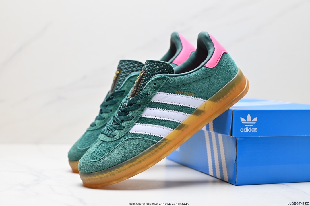 130 阿迪达斯Adidas originals Gazelle Indoor ”浅紫白“ 这款阿迪达斯运动鞋 IG5929