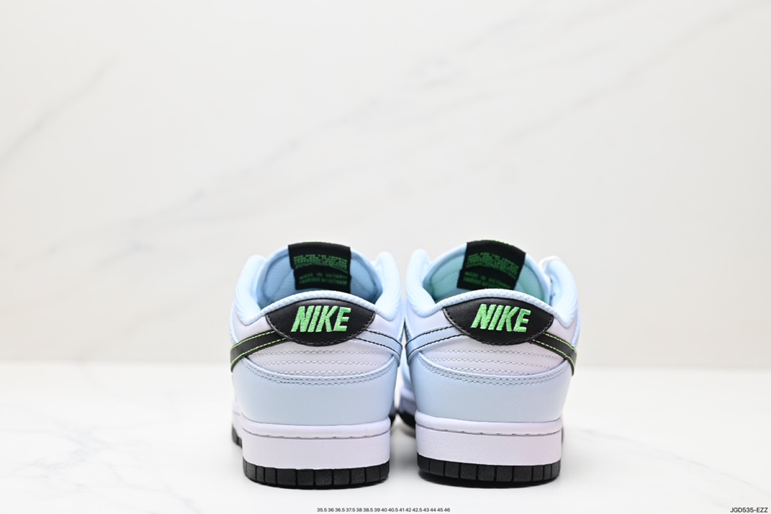 180 耐克Nike SB Dunk Low SE”Light Carbon“扣篮系列低帮滑板板鞋“雾霾蓝灰麂皮” FB9109-107