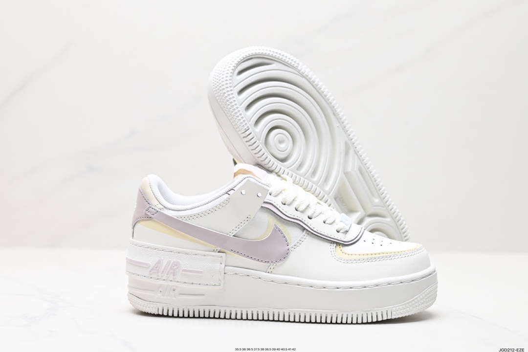 180 Nike WMNS Air Force 1 Shadow 马卡龙军空一号轻增量高低帮搭百板鞋 DZ1847-104