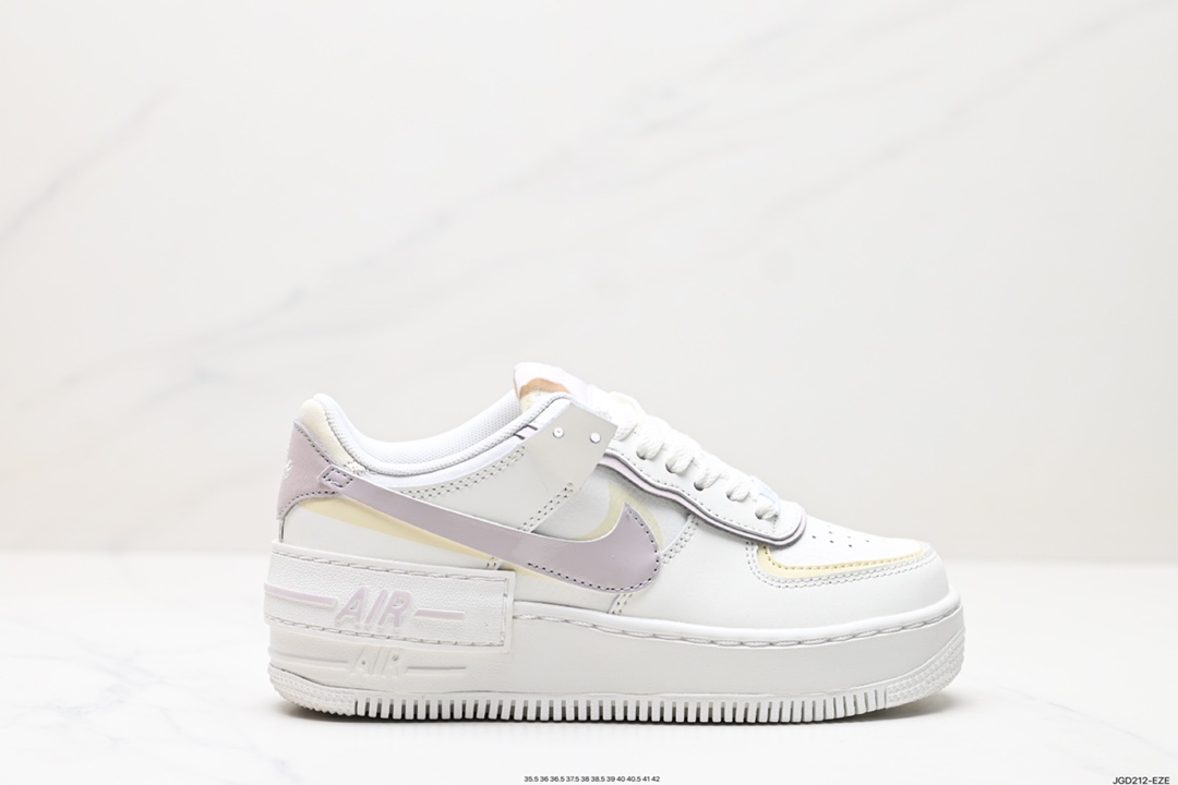 180 Nike WMNS Air Force 1 Shadow 马卡龙军空一号轻增量高低帮搭百板鞋 DZ1847-104