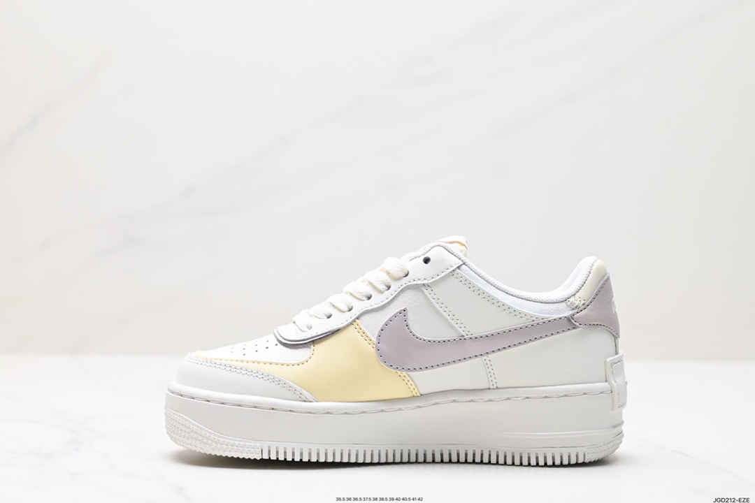 180 Nike WMNS Air Force 1 Shadow 马卡龙军空一号轻增量高低帮搭百板鞋 DZ1847-104