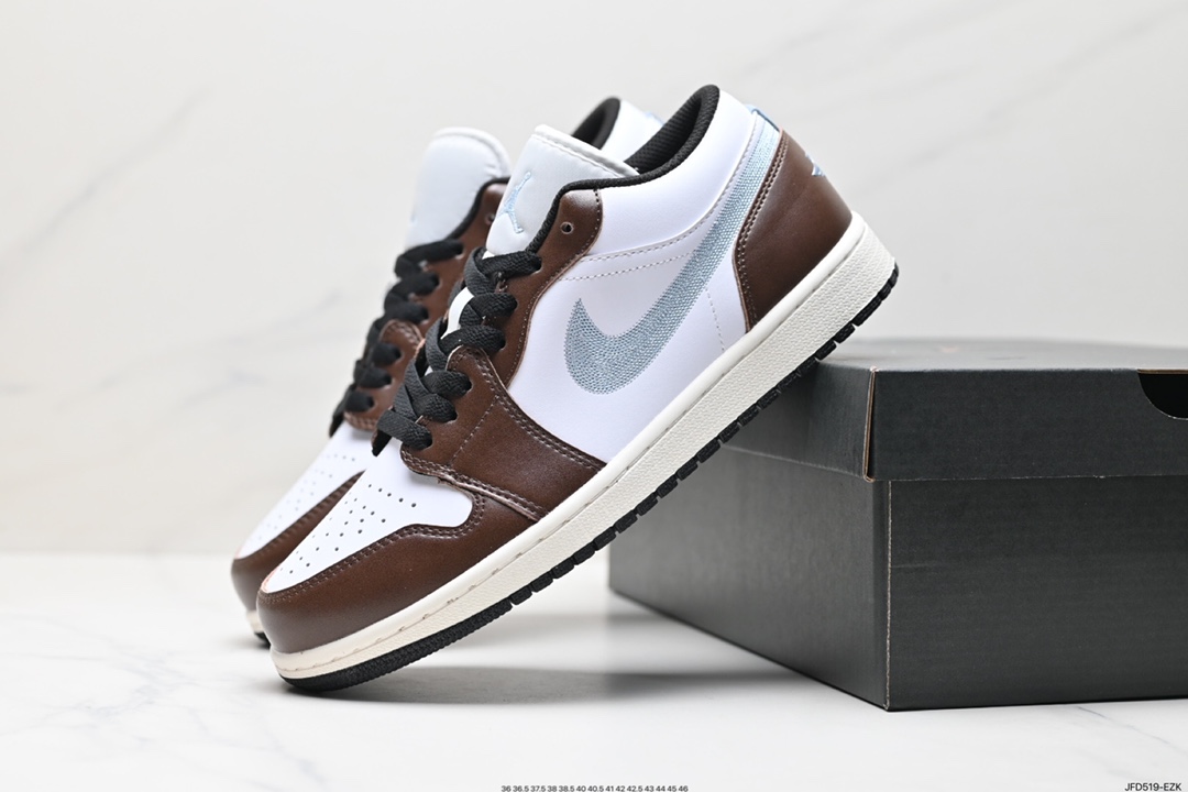 170 Nike Air Jordan 1 Low 白棕蓝 FQ8156-142