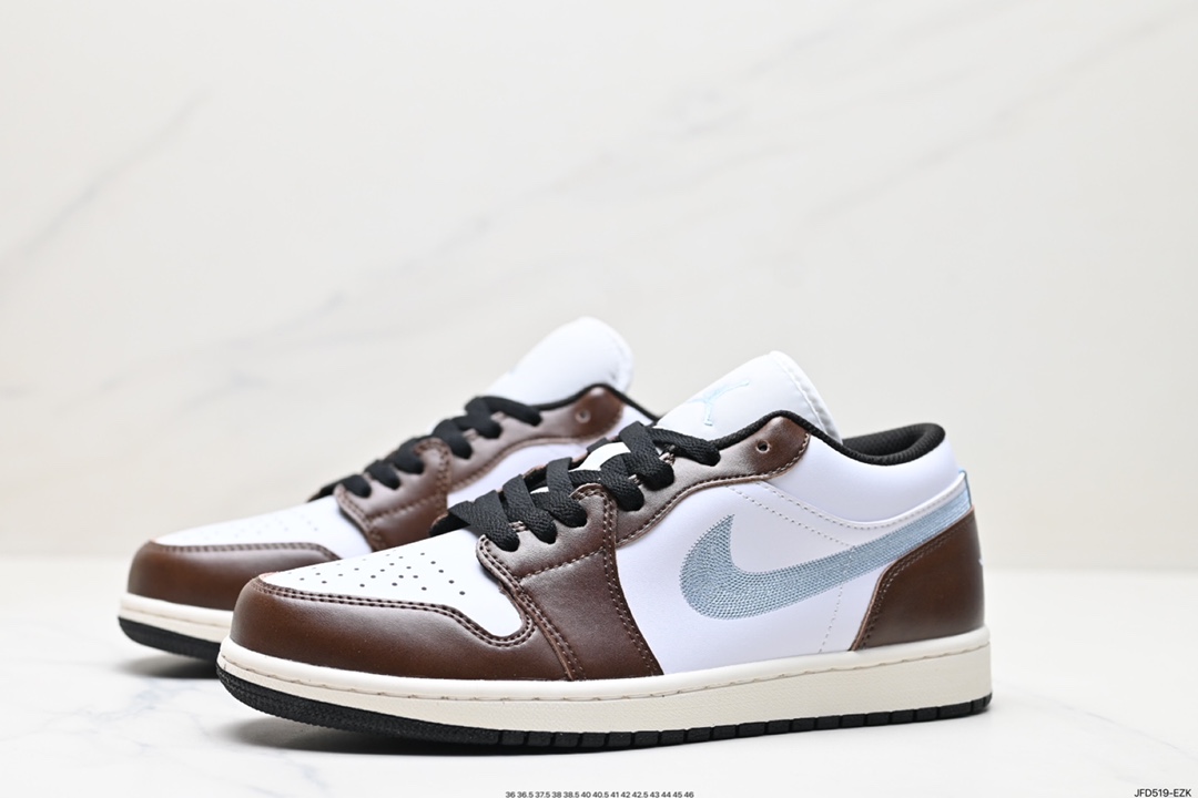 170 Nike Air Jordan 1 Low 白棕蓝 FQ8156-142