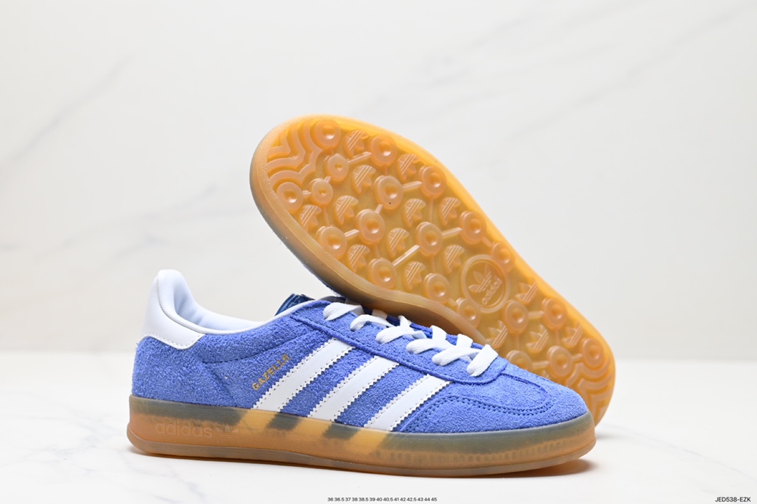 150 阿迪达斯Adidas Originals Gazelle Indoor 三叶草复古防滑耐磨低帮板鞋 HQ8717