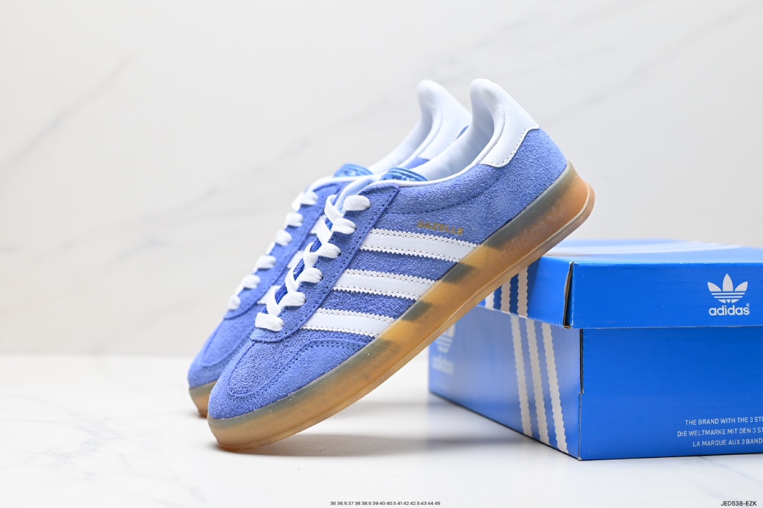 150 阿迪达斯Adidas Originals Gazelle Indoor 三叶草复古防滑耐磨低帮板鞋 HQ8717