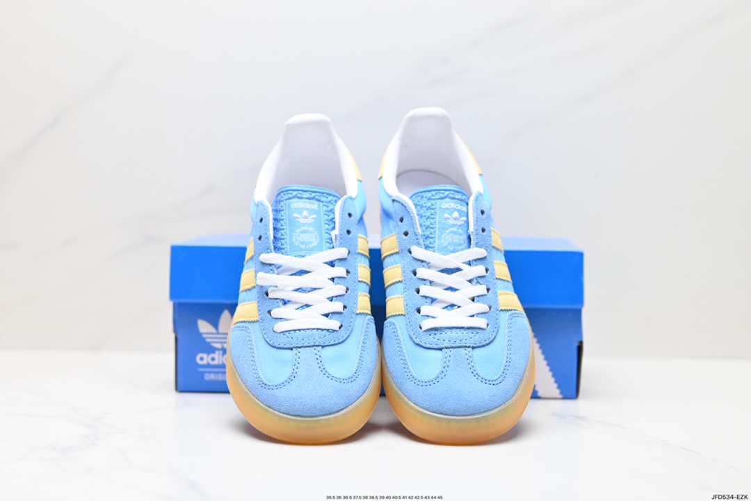 170 阿迪达斯Adidas originals Gazelle Indoor ”浅紫白“ 这款阿迪达斯运动鞋 IE2960