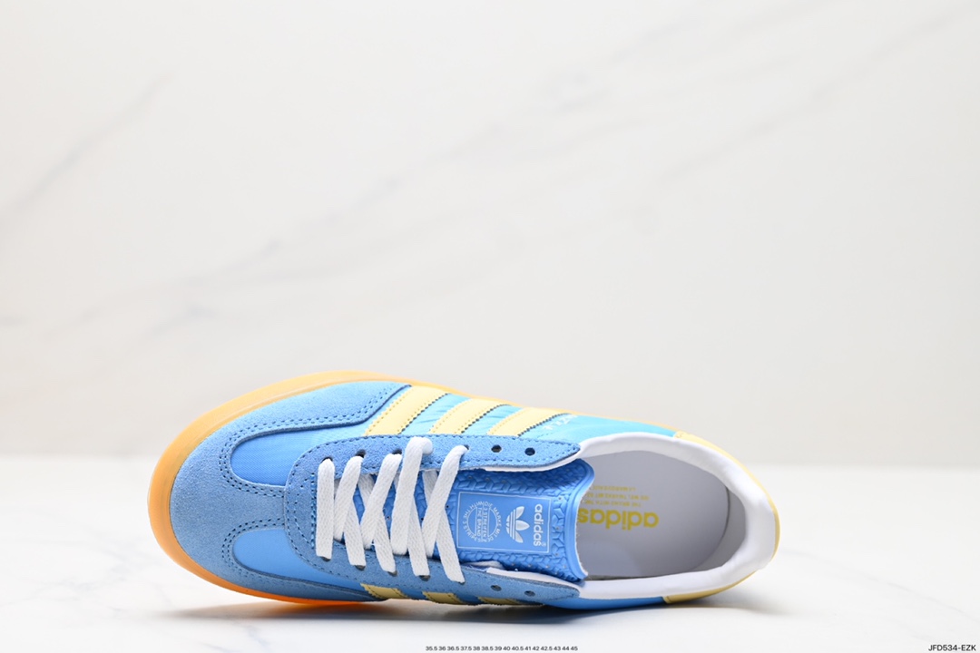 170 阿迪达斯Adidas originals Gazelle Indoor ”浅紫白“ 这款阿迪达斯运动鞋 IE2960