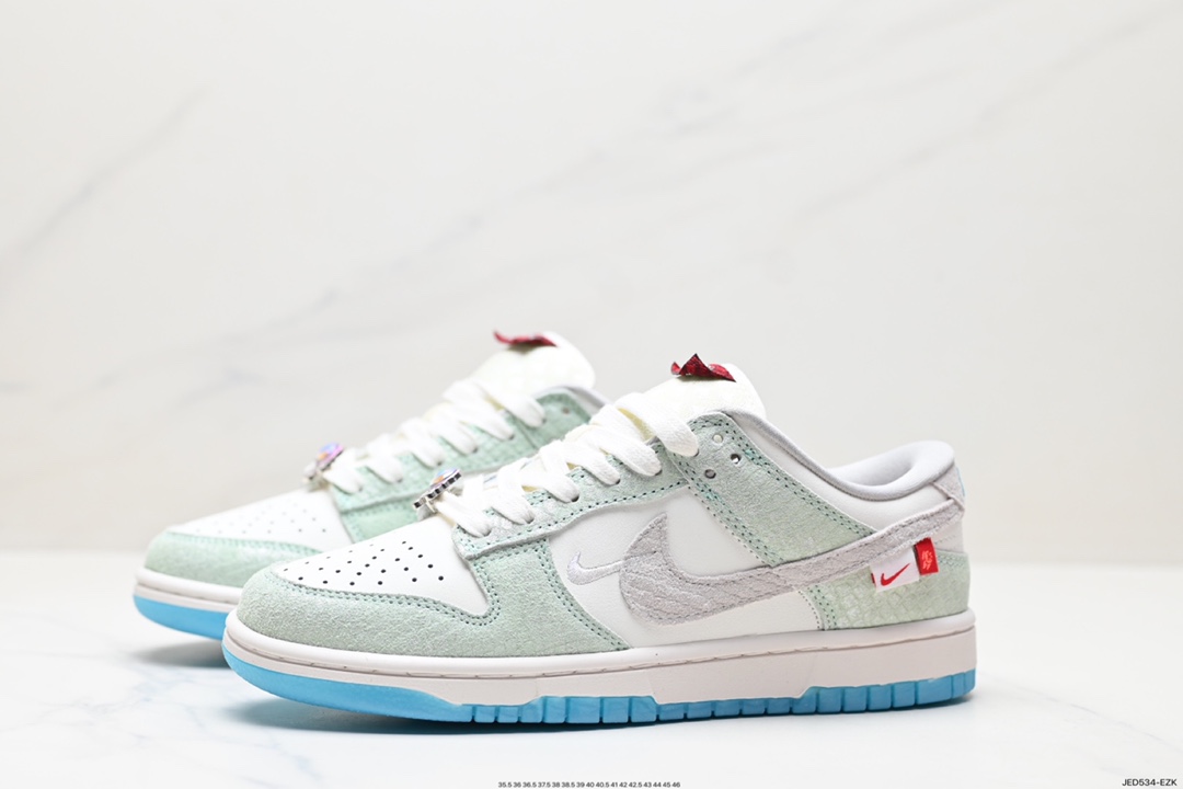 150 耐克Nike SB Dunk Low LX”Year of the Dragon“扣篮系列低帮板鞋“龙年米白红”FZ5065-111