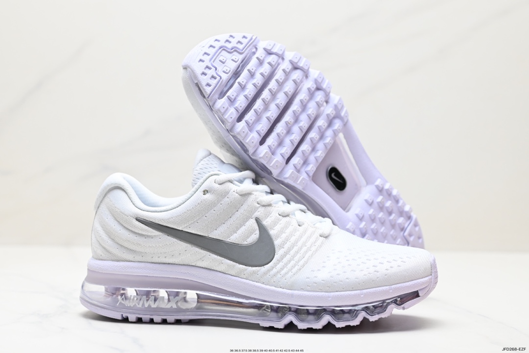 170 耐克Nike Air Max 2017 ”Black/White“网面全掌气垫休闲运动百搭慢跑鞋 849560-008