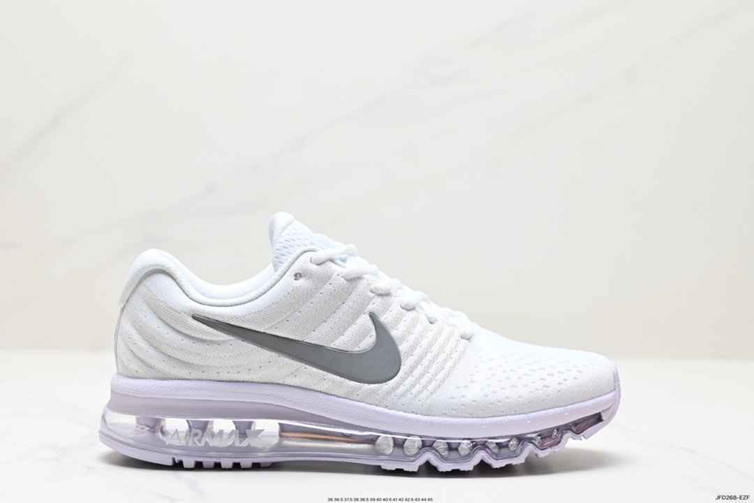 170 耐克Nike Air Max 2017 ”Black/White“网面全掌气垫休闲运动百搭慢跑鞋 849560-008