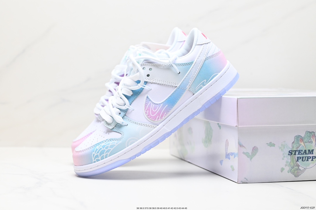 180 Nk Dunk Low "Violet and Hyper Pink" 渐变色 SB 蓝白 低帮休闲板鞋 FJ7743-194