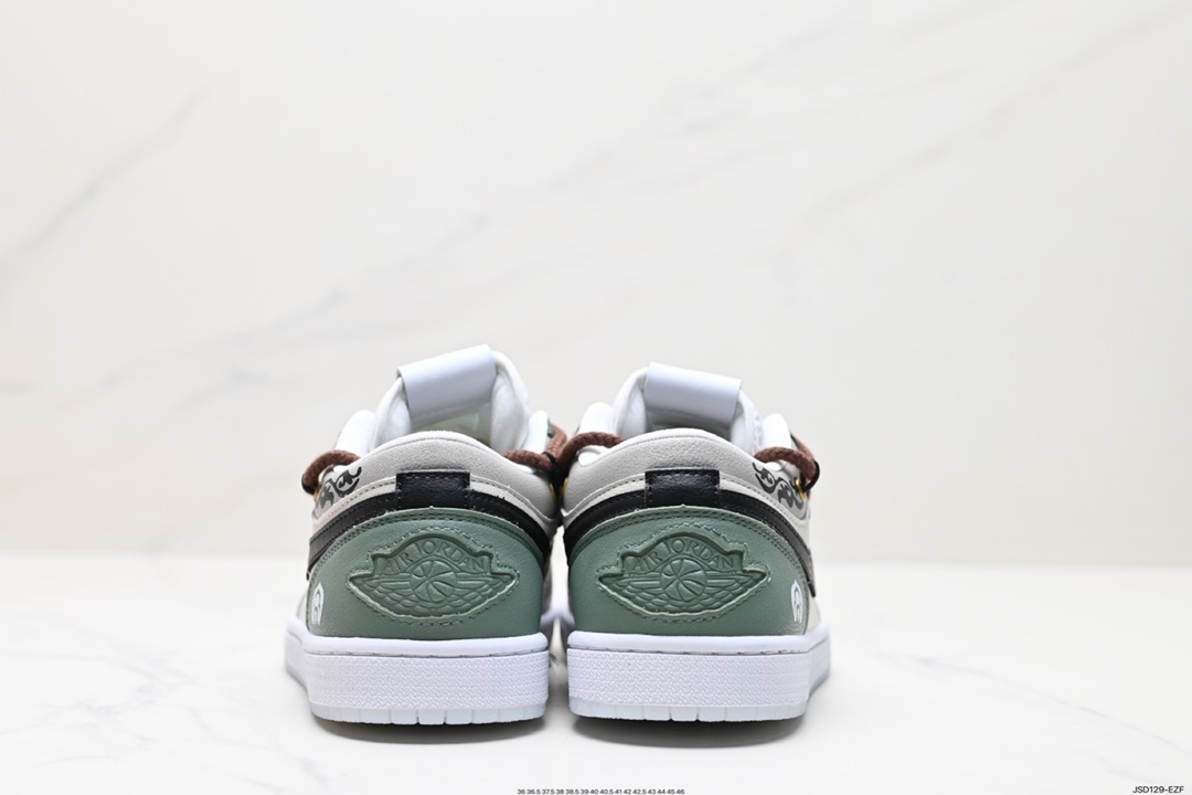 200 耐克Nike Air Jordan 1 Low”Philippines“AJ1乔丹一代低帮篮球鞋“白蓝灰红金菲律宾 FN8901-164