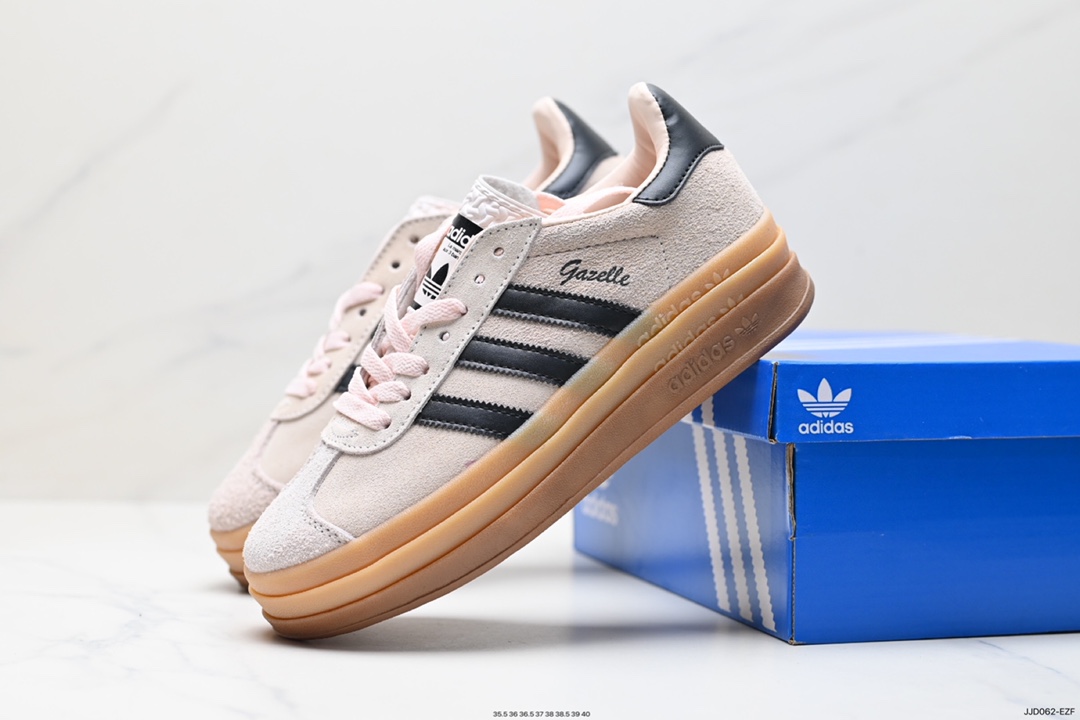 130 阿迪达斯Adidas Gazelle Bold w 低帮复古百搭休闲运动板鞋 IE0429