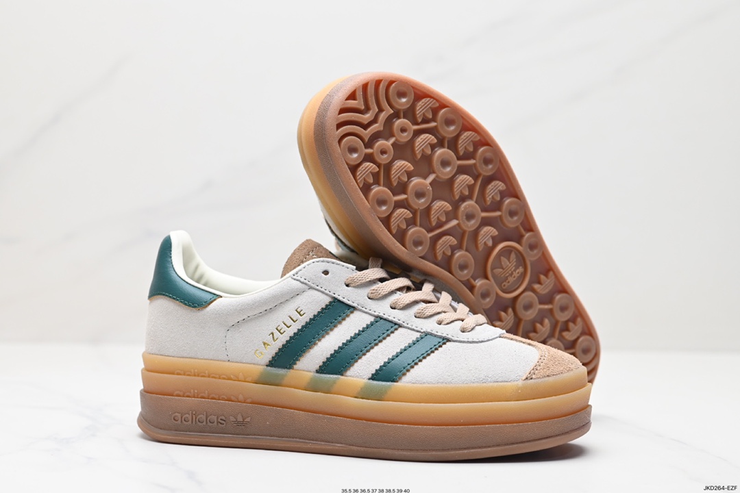 160 阿迪达斯Adidas Gazelle Bold w 低帮复古百搭休闲运动板鞋 H06125