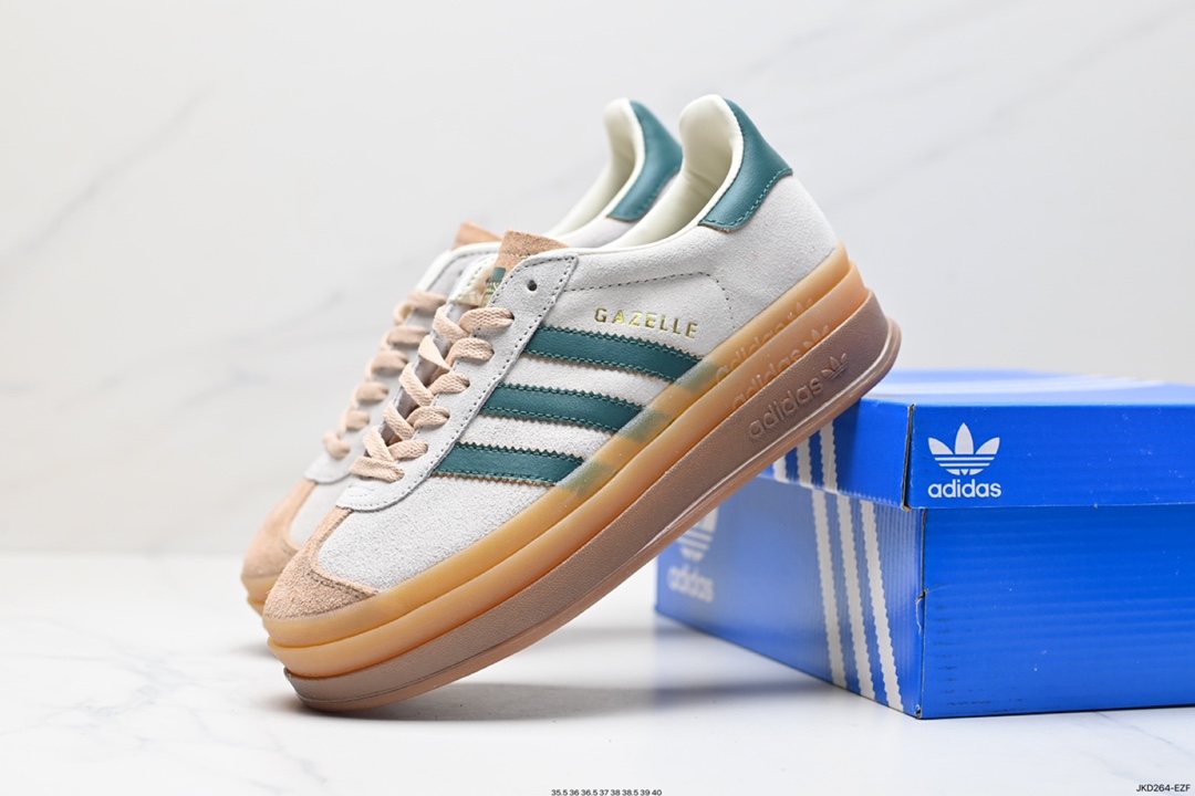 160 阿迪达斯Adidas Gazelle Bold w 低帮复古百搭休闲运动板鞋 H06125