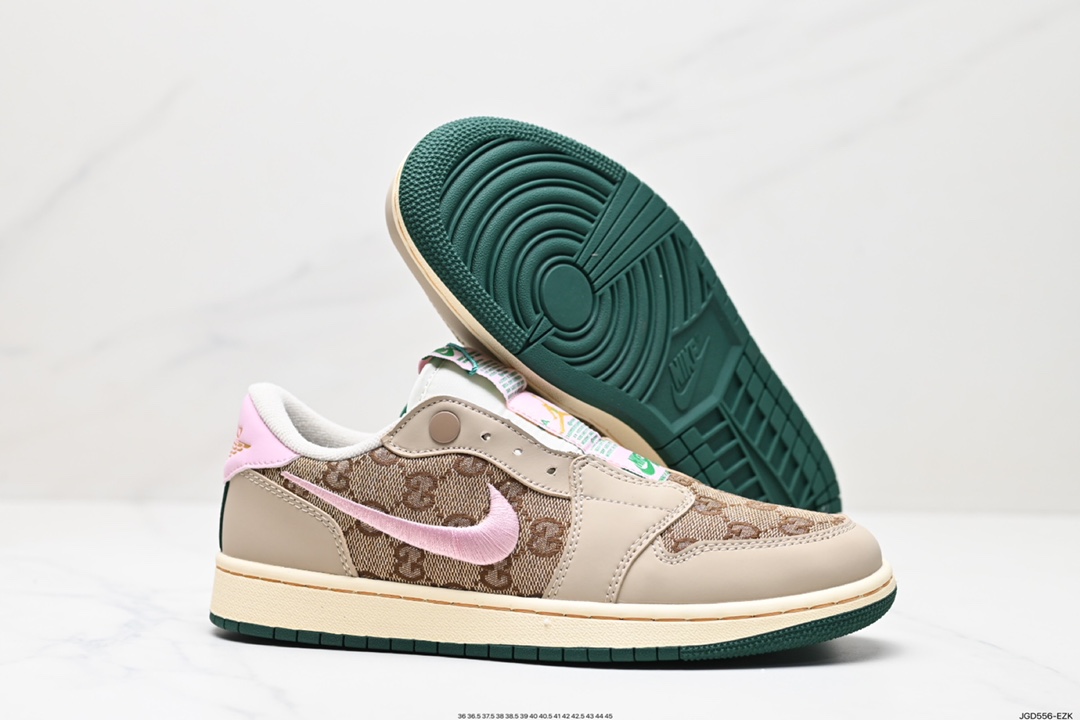 Air Jordan 1 Low Slip Shadow 全新配色刺绣勾解构风  AV3918-318