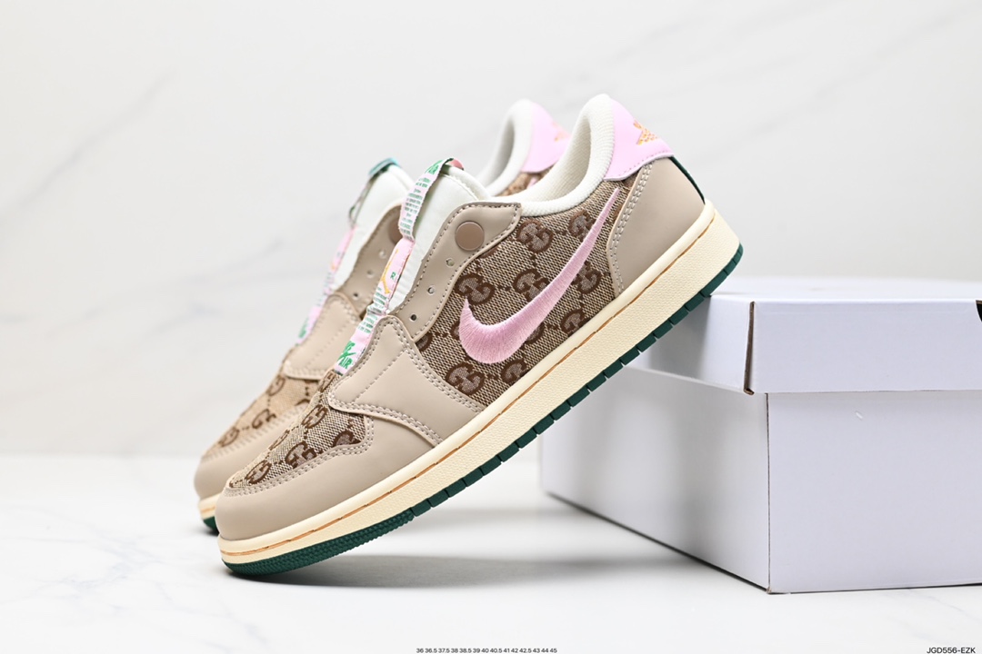 Air Jordan 1 Low Slip Shadow 全新配色刺绣勾解构风  AV3918-318