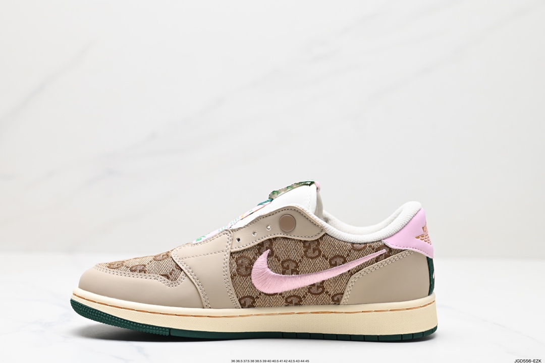 Air Jordan 1 Low Slip Shadow 全新配色刺绣勾解构风  AV3918-318