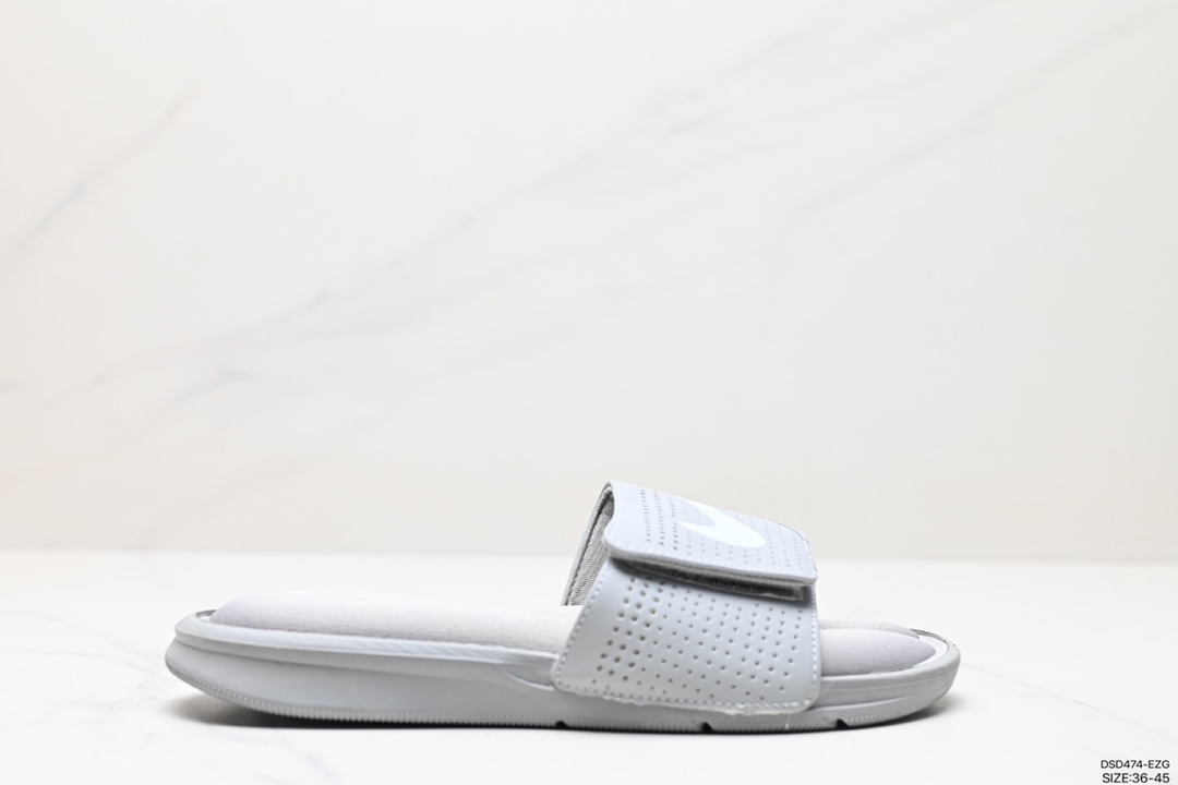 100 耐克记忆棉魔术贴运动拖鞋 一字拖休闲拖鞋 Nike Ultra comfort slide 系列  882687