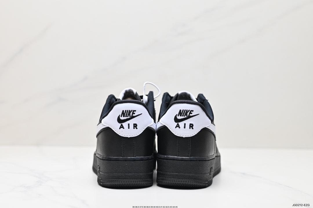 NIke Air Force 1 '07 Low 黑白勾 空军一号低帮休闲板鞋 CQ0492-001