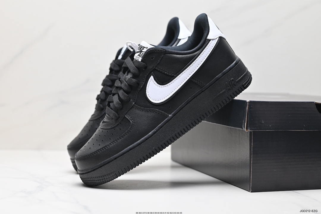 NIke Air Force 1 '07 Low 黑白勾 空军一号低帮休闲板鞋 CQ0492-001