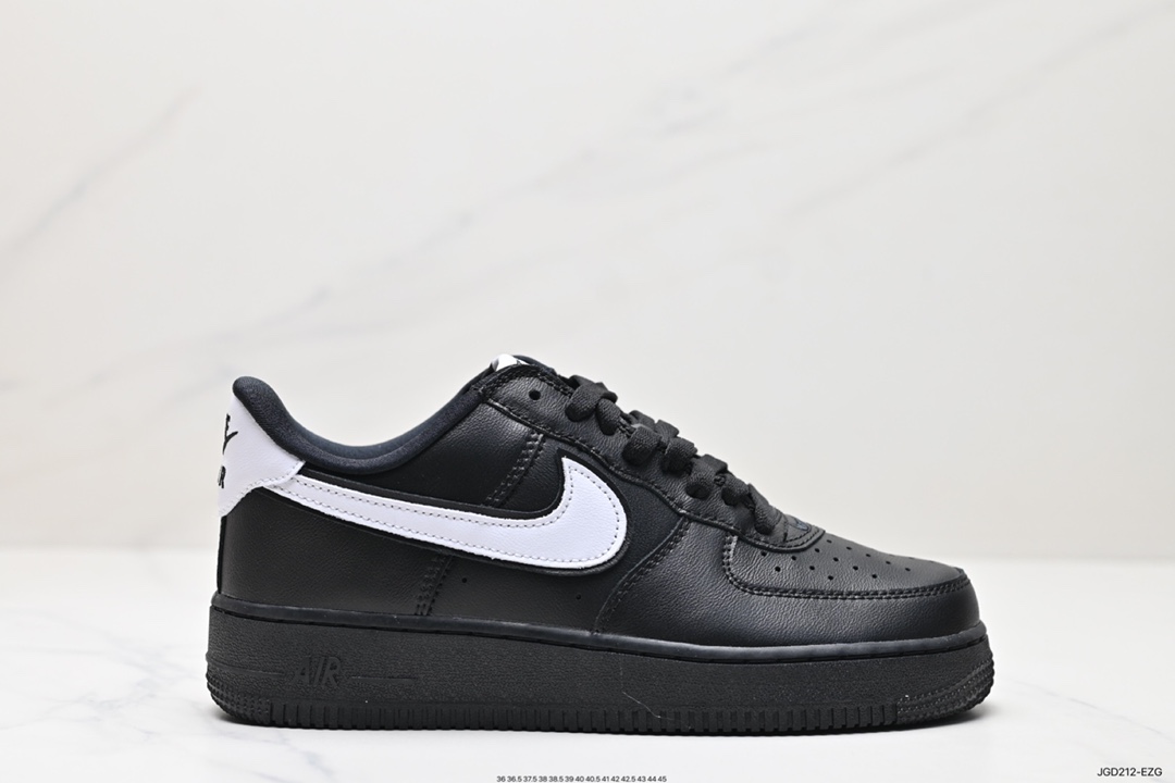 NIke Air Force 1 ’07 Low 黑白勾 空军一号低帮休闲板鞋 CQ0492-001