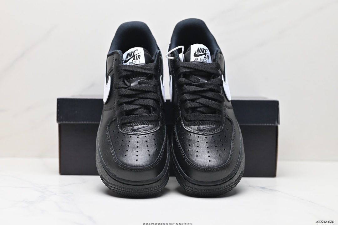 NIke Air Force 1 '07 Low 黑白勾 空军一号低帮休闲板鞋 CQ0492-001