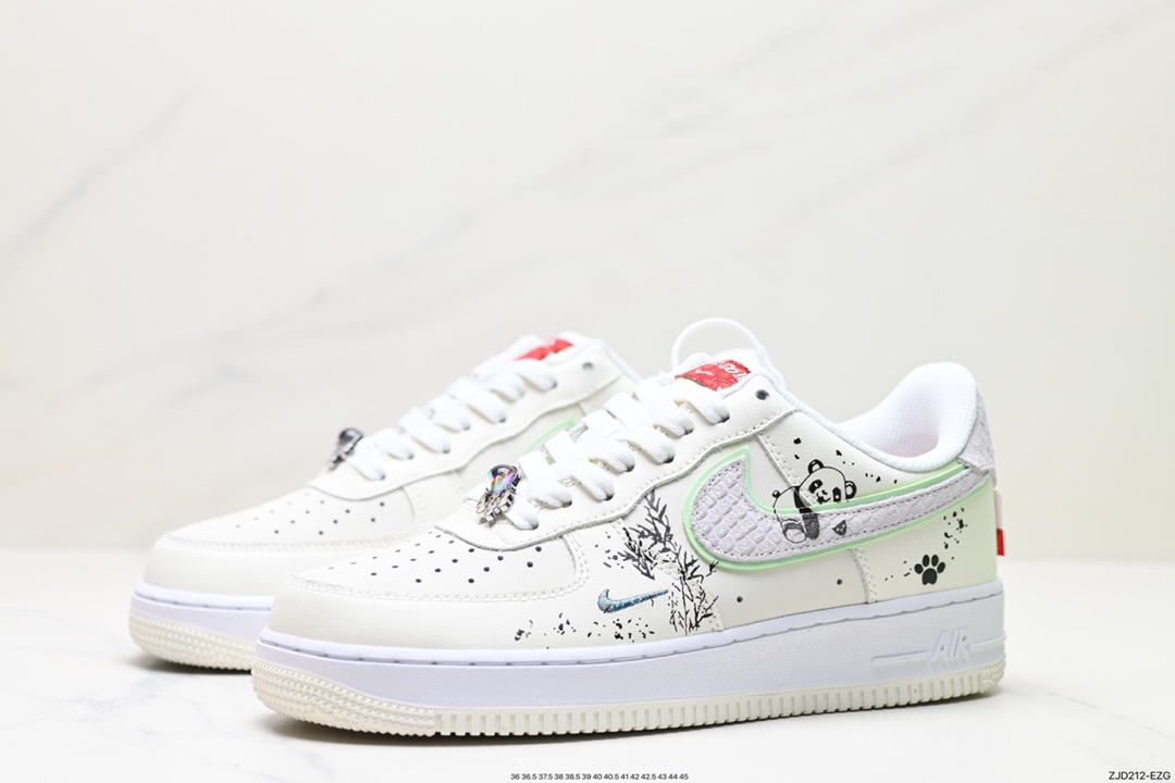 240 NK Air Force 1 CNY 龙年限定 米白灰绿  FZ5052-131