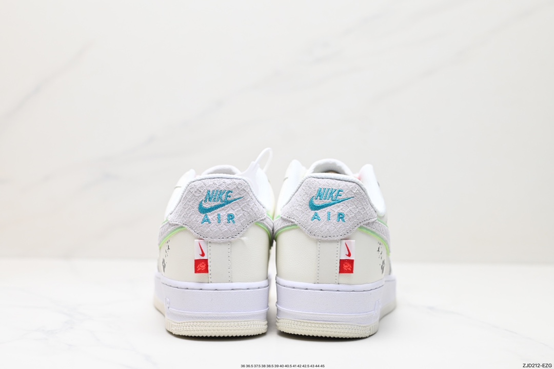 240 NK Air Force 1 CNY 龙年限定 米白灰绿  FZ5052-131