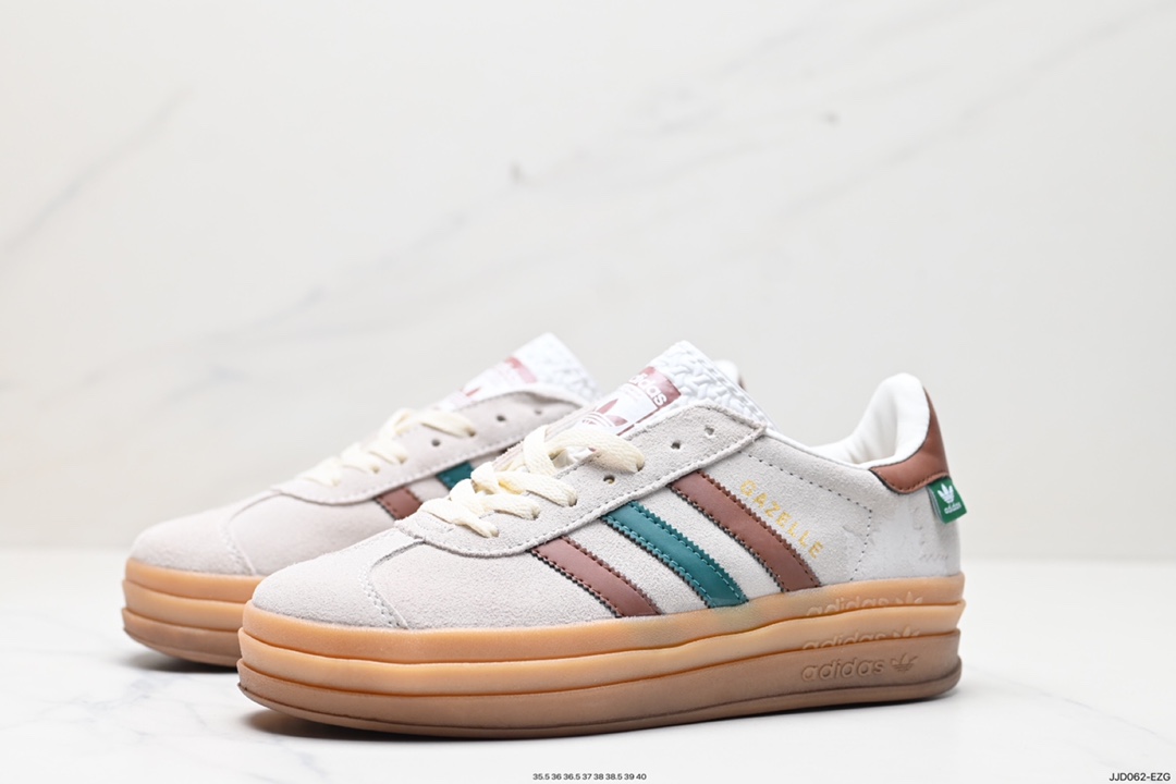 130 阿迪达斯Adidas Gazelle Bold w 低帮复古百搭休闲运动板鞋 IG3685