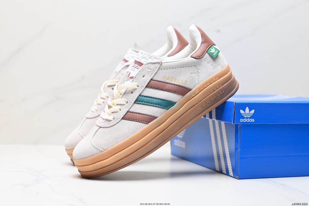 130 阿迪达斯Adidas Gazelle Bold w 低帮复古百搭休闲运动板鞋 IG3685