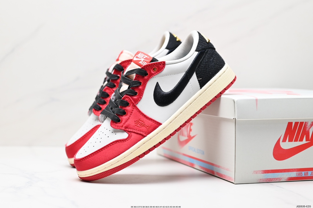 180 头层Trophy Room x Air Jordan 1 Low OG FN0432-100