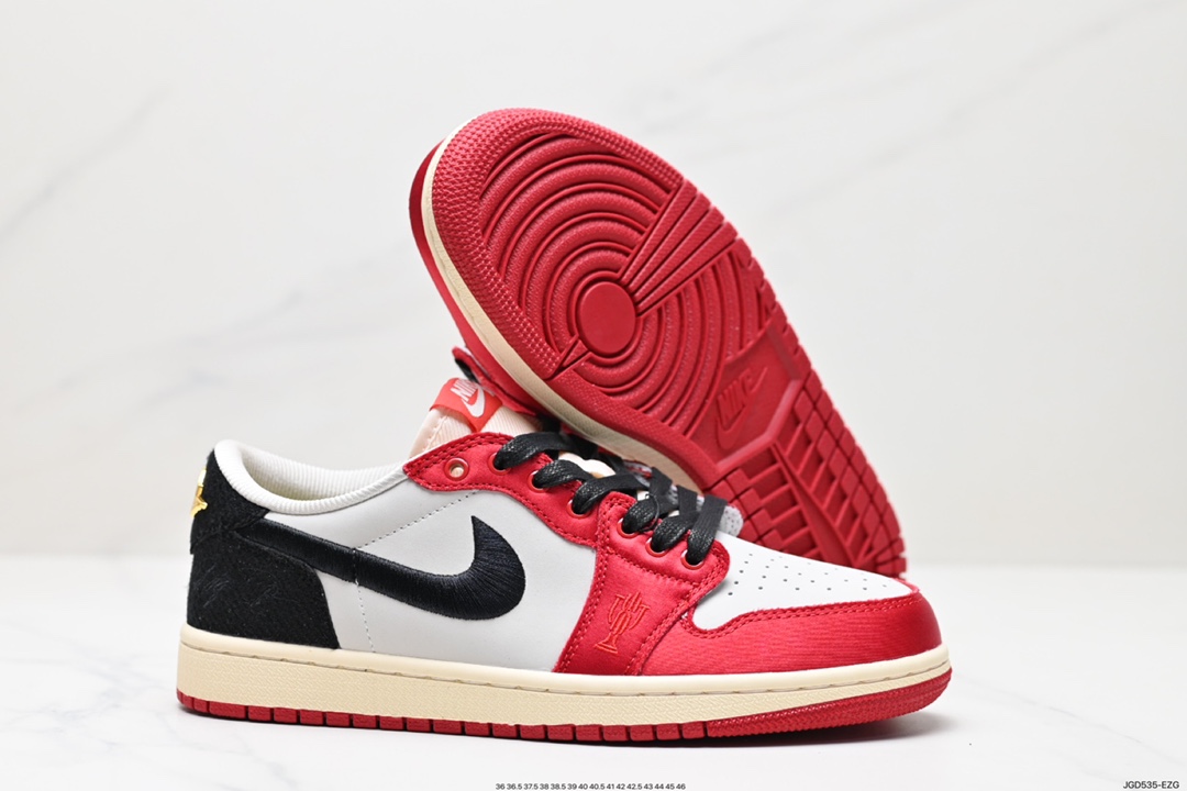 180 头层Trophy Room x Air Jordan 1 Low OG FN0432-100