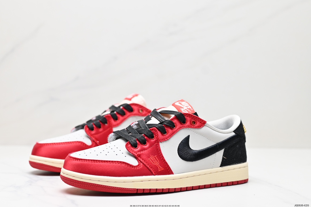 180 头层Trophy Room x Air Jordan 1 Low OG FN0432-100