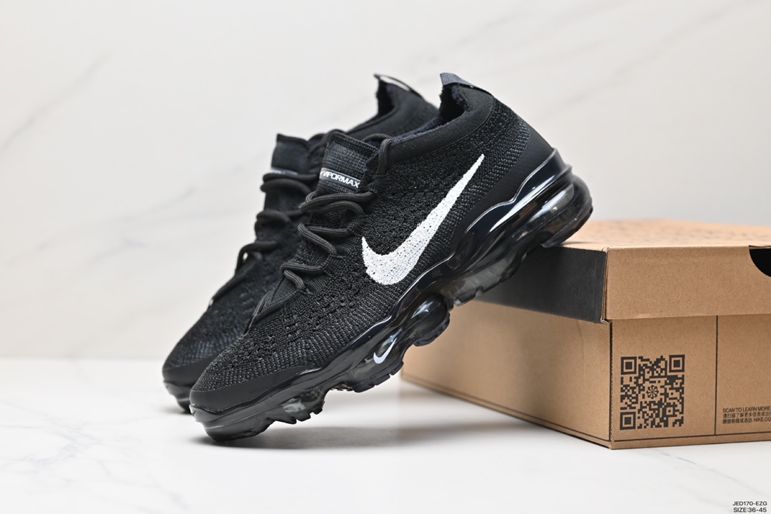 150 耐克Nk Vapormax 2023 Flyknit 耐克2023飞织透气休闲全掌大气垫跑鞋  DV1678-001