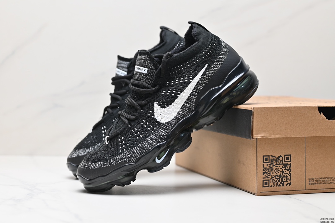 150 耐克Nk Vapormax 2023 Flyknit 耐克2023飞织透气休闲全掌大气垫跑鞋  DV1678-001