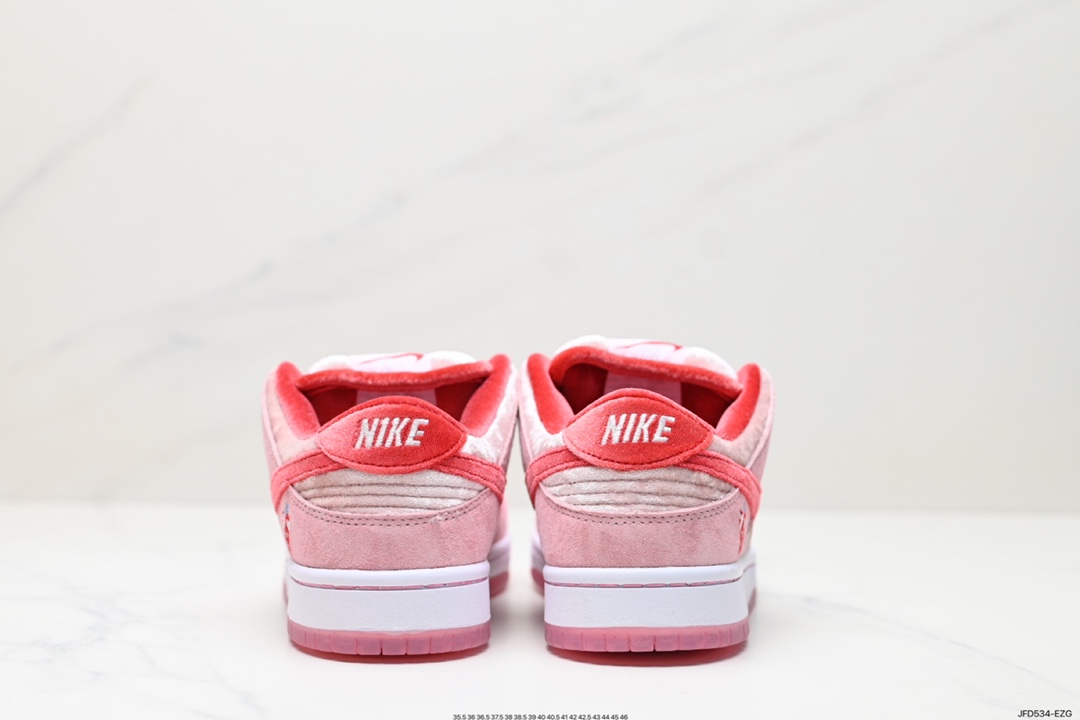 甜美气氛难以抗拒携手加州滑板店铺StrangeLove x Nike SB Dunk Low”Valentine’s Day”扣篮 CT2552-800