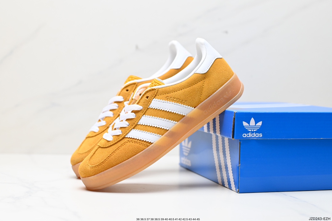 adidas Originals Gazelle 纯原版本 三叶草休闲防滑耐磨低帮板鞋  HQ8716