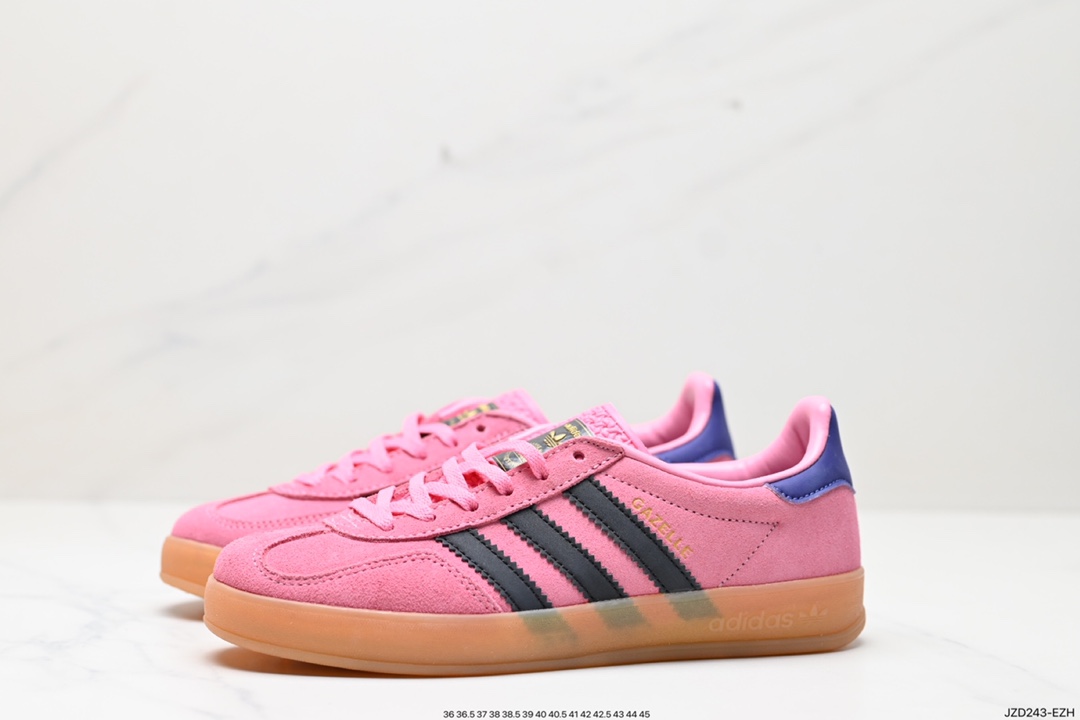 140 adidas originals Gazelle Indoor 粉黑 IE7002